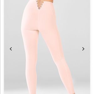 Fabletics High Waisted Powerhold Legging Pink M